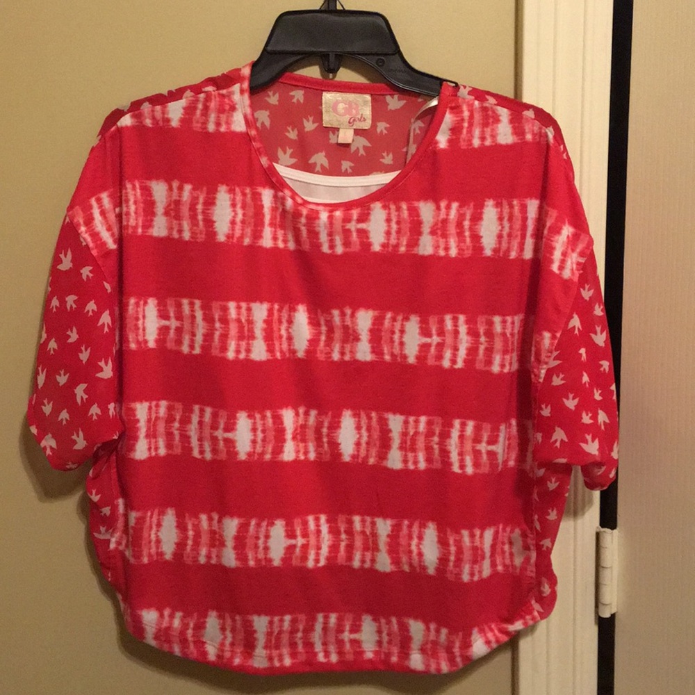 A red and white blouse!